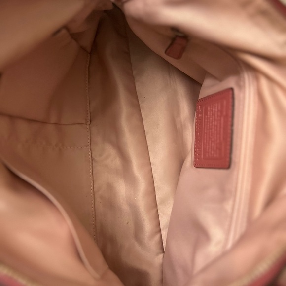Coach # 17811 Elegant Pink Leather Handbag - Picture 9 of 13